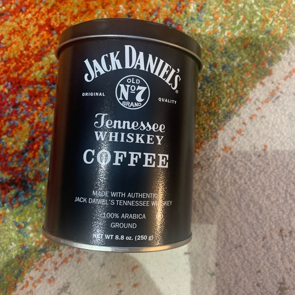 Jack Daniel's Tennessee Whiskey Coffee, 8.8oz Tin Can with Coffee exp 10/24